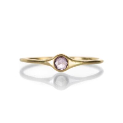 Rings Margaret Solow  | Small Round Pink Sapphire Ring