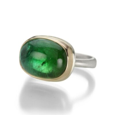 Rings Jamie Joseph  | East-West Oval Green Tourmaline Ring