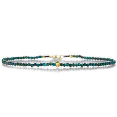 Bracelets Margaret Solow  | Dark Chrysoprase Beaded Bracelet