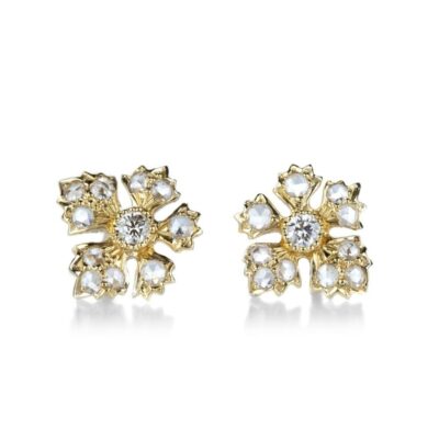 Earrings Sethi Couture  | Enchanted Garden Diamond Studs