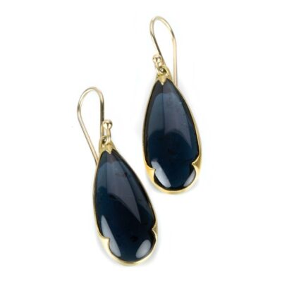 Earrings Gabriella Kiss  | Pear Shaped Blue Tourmaline Earrings