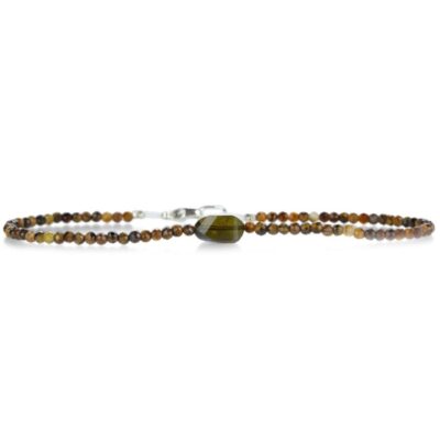 Bracelets Margaret Solow  | Faceted Tiger’S Eye And Tourmaline Bracelet