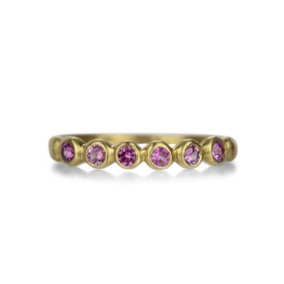 Rings Marian Maurer  | Pink Sapphire Porch Skimmer Band