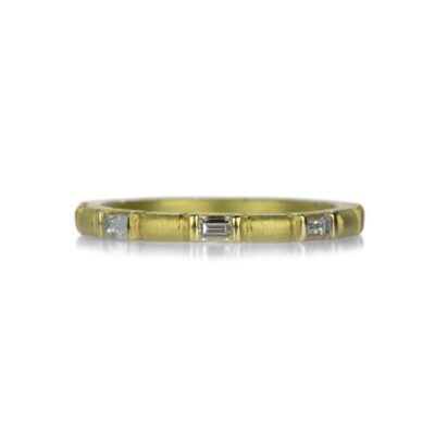 Rings Barbara Heinrich  | Baguette Diamond Bamboo Band