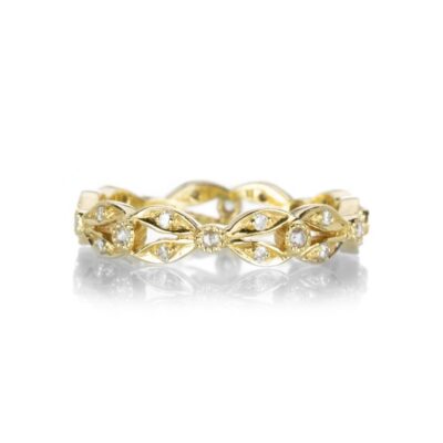 Rings Sethi Couture  | White Diamond Wreath Band