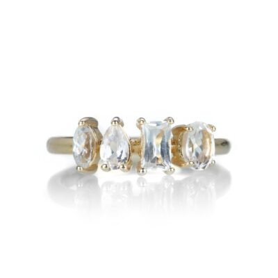 Rings Nicole Landaw  | White Sapphire Story Ring