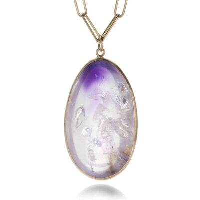 Necklaces Maria Beaulieu  | Amethyst Enhydro Pendant (Pendant Only)