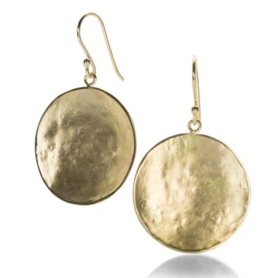 Earrings Anne Sportun  | Hammered Disc Drop Earrings