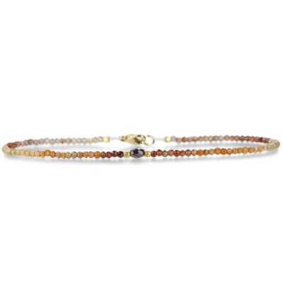 Bracelets Margaret Solow  | Garnet And Black Diamond Bead Bracelet