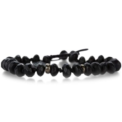 Bracelets Joseph Brooks  | Black Onyx And Silver Bead Bracelet