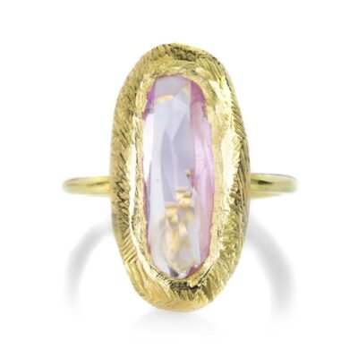 Rings Page Sargisson  | Large Oval Pink Sapphire Ring