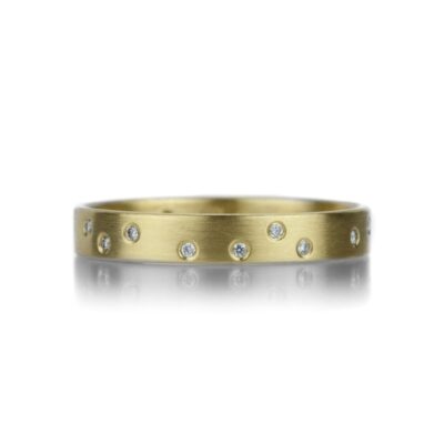 Rings Marian Maurer  | 3Mm Wide Starry Night Band With Diamonds