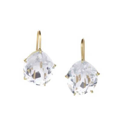 Earrings Rosanne Pugliese  | White Topaz Petal Drop Earrings