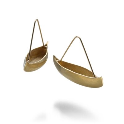 Earrings Gabriella Kiss  | Gold Canoe Earrings