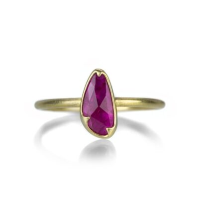 Rings Gabriella Kiss  | Asymmetrical Rose Cut Ruby Ring