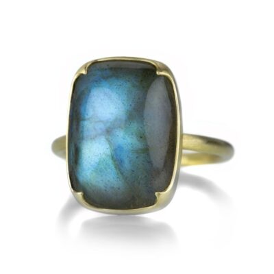 Rings Gabriella Kiss  | Cushion Shaped Labradorite Ring