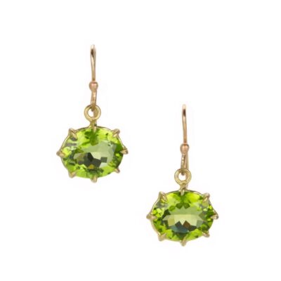 Earrings Rosanne Pugliese  | Oval Peridot Drop Earrings