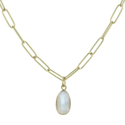 Necklaces Maria Beaulieu  | Rose Cut Moonstone Drop Pendant (Pendant Only)