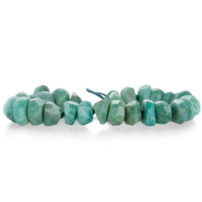 Bracelets Joseph Brooks  | 8Mm Faceted Amazonite Nugget Beaded Bracelet