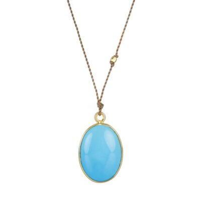 Necklaces Margaret Solow  | Sleeping Beauty Turquoise Pendant Necklace