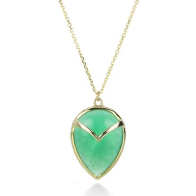 Necklaces Rachel Atherley  | Chrysoprase Owl Pendant Necklace