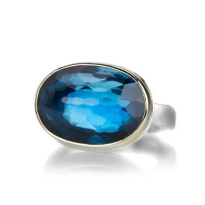 Rings Jamie Joseph  | Inverted London Blue Topaz Ring