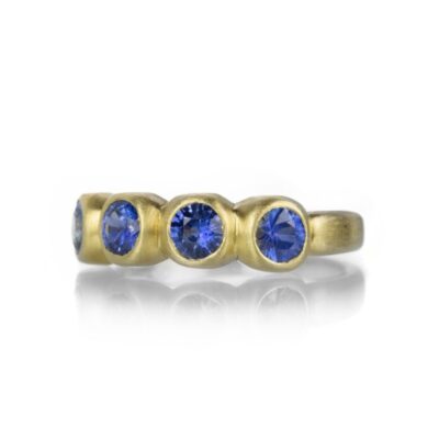 Rings Marian Maurer  | Large Blue Sapphire Porch Skimmer Band