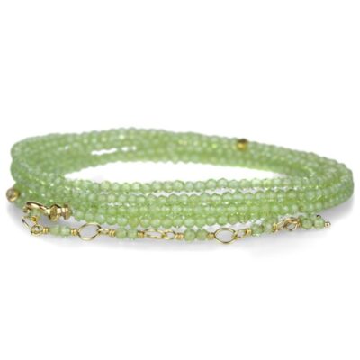 Bracelets Anne Sportun  | Peridot Wrap Bracelet – 34″