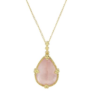 Necklaces Amali  | Teardrop Morganite Pendant Necklace