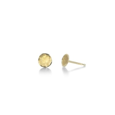 Earrings Anne Sportun  | Delicate Hammered Disc Studs