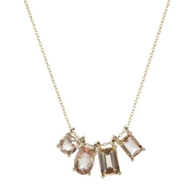 Necklaces Nicole Landaw  | Mixed Pale Pink Story Necklace