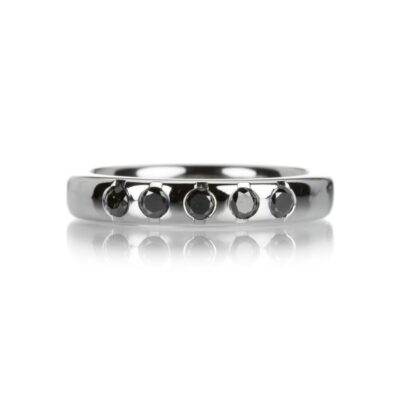 Rings Edward Burrowes  | Five Black Diamond Band