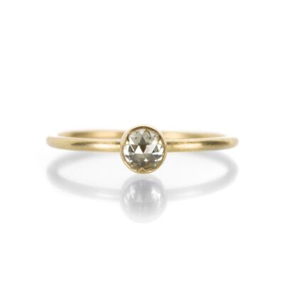 Rings Gabriella Kiss  | Pale Yellow Round Diamond Ring