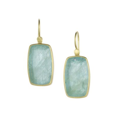 Earrings Lola Brooks  | Cushion Aquamarine Drop Earrings