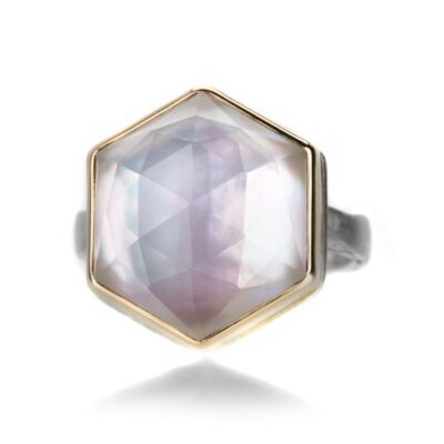 Rings Jamie Joseph  | Hexagonal Rock Crystal Over Mother Of Pearl Ring