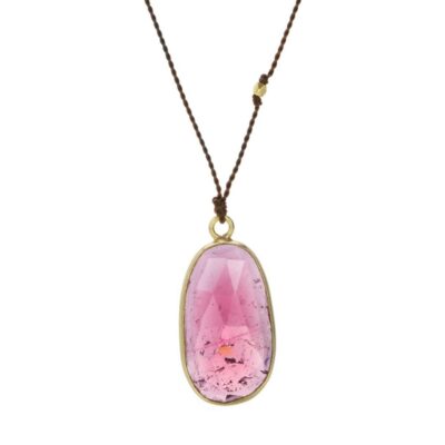 Necklaces Margaret Solow  | Pink Tourmaline Pendant Necklace