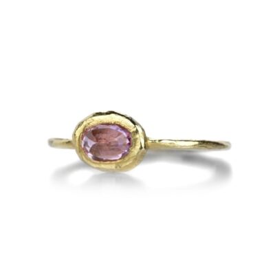 Rings Page Sargisson  | Horizontal Oval Pink Sapphire Ring