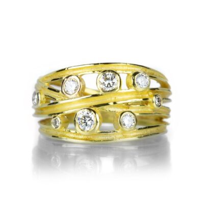 Rings Barbara Heinrich  | Scattered Diamond Multi Wrap Ring