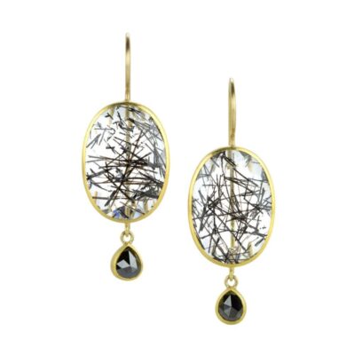 Earrings Mallary Marks  | Quartz And Diamond Bon Bon Earrings