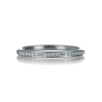 Rings Edward Burrowes  | 18K Palladium Diamond Band