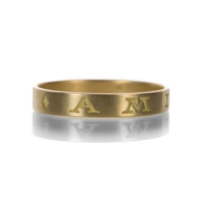 Rings Gabriella Kiss  | Engraved Amicitia Band