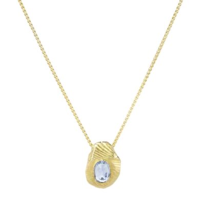 Necklaces Page Sargisson  | Light Blue Sapphire Pendant Necklace