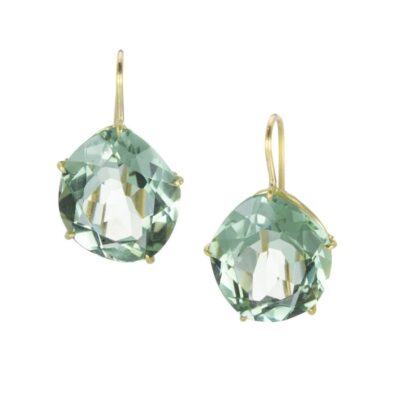 Earrings Rosanne Pugliese  | Green Amethyst Petal Earrings