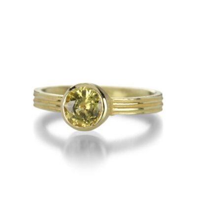 Rings Barbara Heinrich  | Round Yellow Sapphire Ring