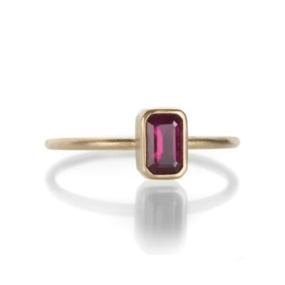 Rings Gabriella Kiss  | Emerald Cut Ruby Ring