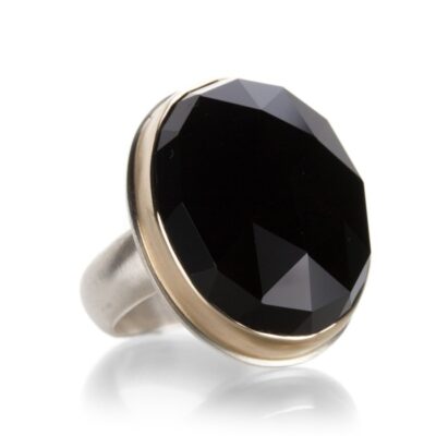 Rings Jamie Joseph  | Oval Rose Cut Black Onyx Ring