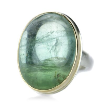 Rings Jamie Joseph  | Smooth Oval Green Tourmaline Ring