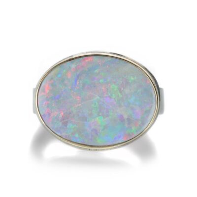 Rings Jamie Joseph  | Oval Australian Black Opal Ring