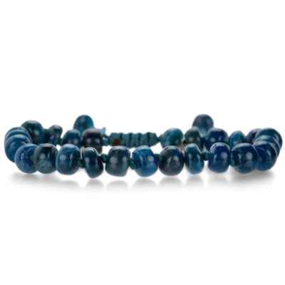 Bracelets Joseph Brooks  | 8Mm Smooth Apatite Beaded Macrame Bracelet