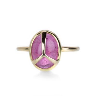 Rings Rachel Atherley  | Pink Tourmaline Lucky Scarab Ring